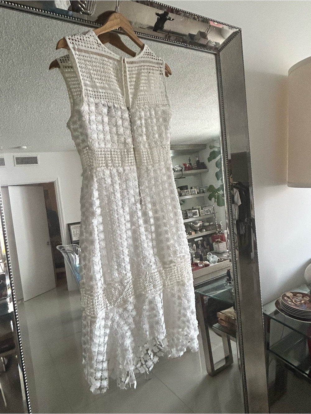 Style Mafia - White Textured Crochet lace Dress S - Picture 13 of 13